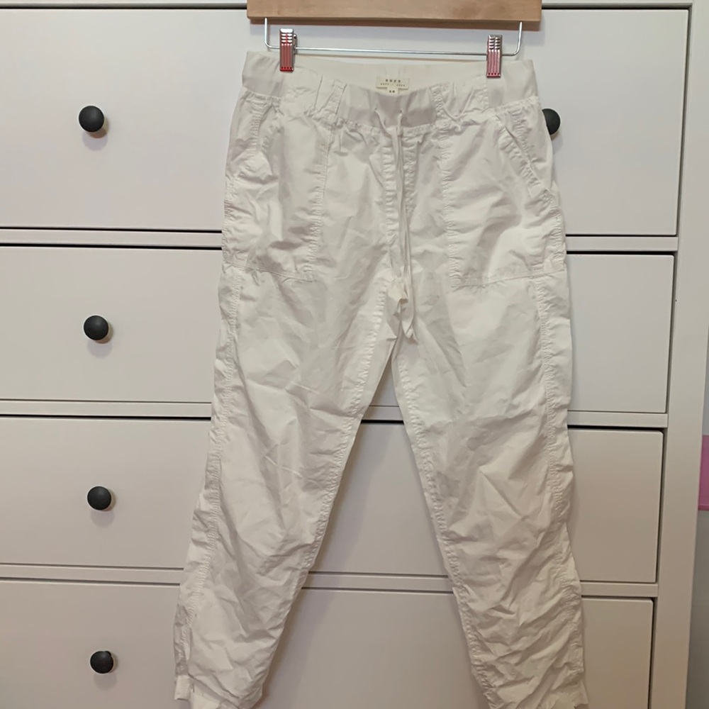 White Pants with Front & Back Pockets